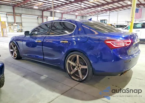 2014 Maserati Ghibli S z USA, uszkodzony, nr VIN ZAM57RTA0E1085719